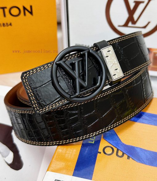 Belt LV Louis Vuitton's top tier replicaThe waistband is made of 100% imported original cowh gm921e5j - Image 2