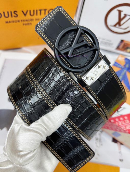 Belt LV Louis Vuitton's top tier replicaThe waistband is made of 100% imported original cowh gm921e5j - Image 3