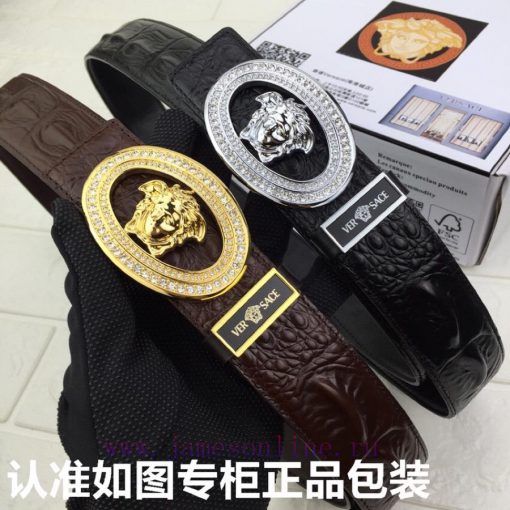 Versace Versace️quality goodsGrade: Italian imported 100% top layer cowhide with crocodile b 4dzfnla9 - Image 9