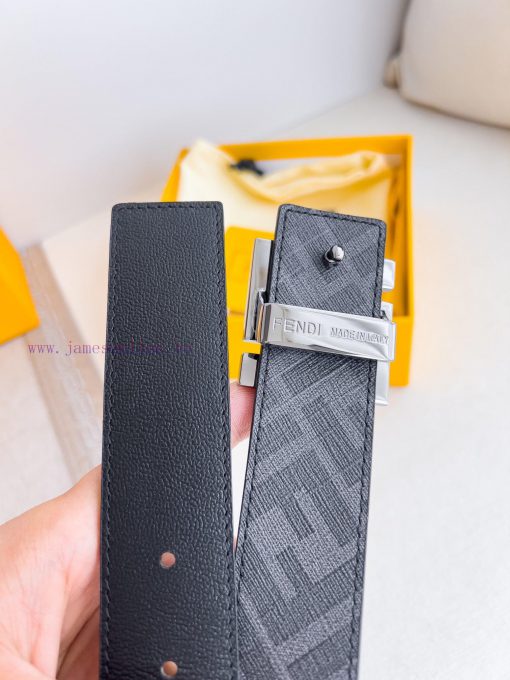 Fendi FENDI ️ Belt and beltBuckle, original classic pure copper boutique letter buckle, phot w8gkyniq - Image 6