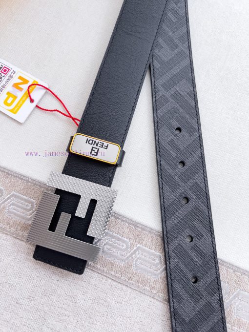 Fendi FENDI ️ Belt and beltBuckle, original classic pure copper boutique letter buckle, phot w8gkyniq - Image 7