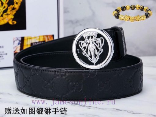 Belt Gucci Gucci️The waist belt is made of 100% cowhide, ensuring that the genuine leather i 59cq39we - Image 6