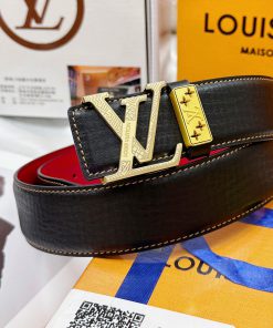 Belt LV Louis Vuitton's top tier replicaThe waistband is made of 100% cowhide, ensuring genu 6tr527p3