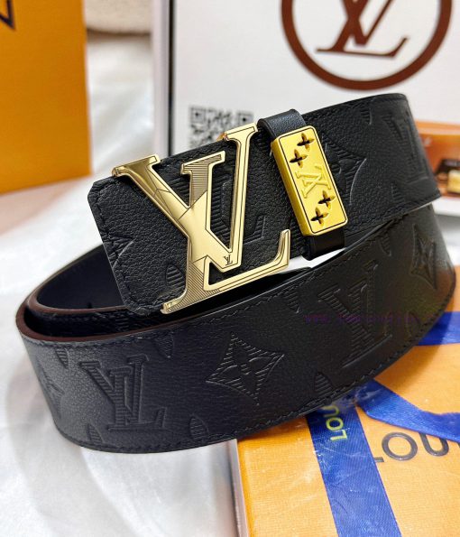 Belt LV Louis Vuitton's top tier replicaThe waistband is made of 100% cowhide, ensuring genu b1n10yn9 - Image 3