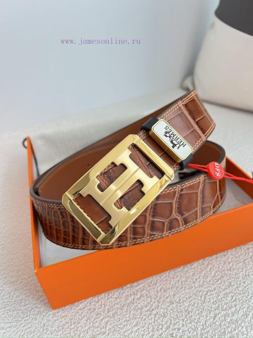 Hermes Hermes waist beltHanging buckle, classic pure steel material buckle head, double-side uemqlgl8