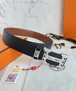 Hermes Hermes waist beltHanging buckle, classic pure steel material buckle head, double-side f4kx4iq6