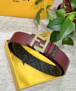 FENDI style, width 4.0CM, double ring front and back waist belts with F buttons and buckles, asahe6hi
