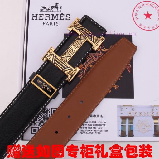 Belt Hermes Her...mesThe waistband is made of 100% cowhide, ensuring genuine leather. The 24 2299ynkr - Image 9