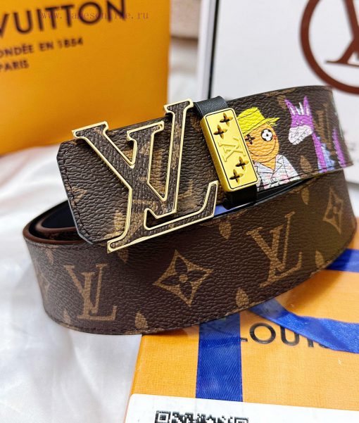 Belt LV Louis ReproductionBelt made of 100% head layer cowhide, ensuring genuine leather sti lvo9fawv - Image 4