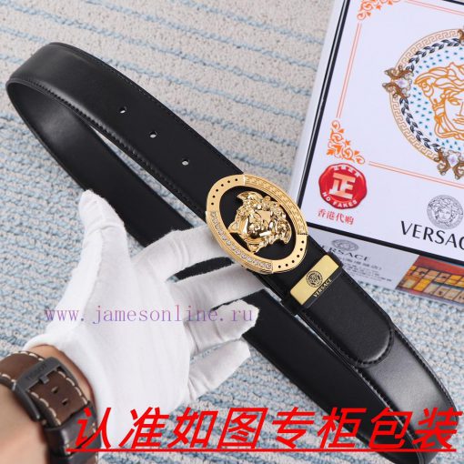 Versace Belt ️ BeltThe material is made of 100% top layer cowhide, ensuring that 24k pure st zotmjemo - Image 6