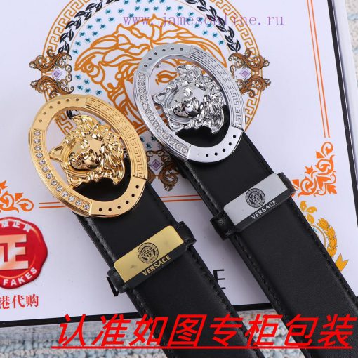 Versace Belt ️ BeltThe material is made of 100% top layer cowhide, ensuring that 24k pure st o54hqmm6 - Image 10