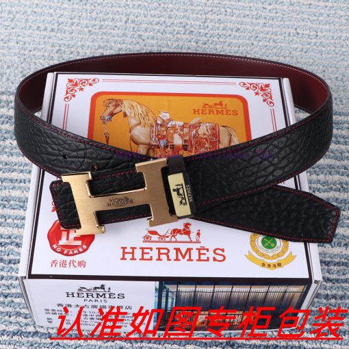 Men's belt HermesMen's leather belt is made of 100% head layer cowhide, ensuring that the 24 ghok9c0s - Image 3