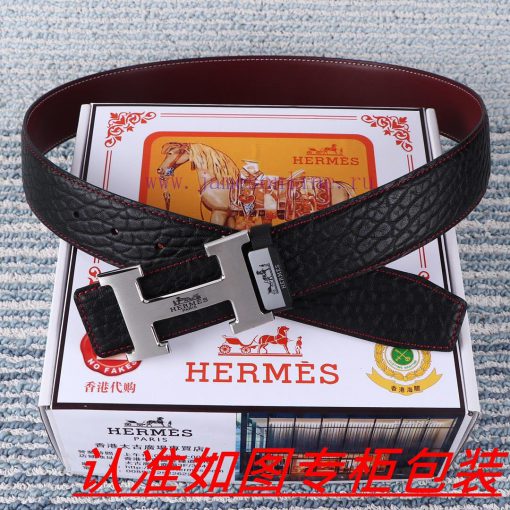 Men's belt HermesMen's leather belt is made of 100% head layer cowhide, ensuring that the 24 wyvl0noq - Image 3