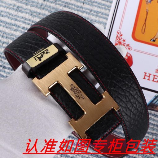 Men's belt HermesMen's leather belt is made of 100% head layer cowhide, ensuring that the 24 ghok9c0s - Image 6