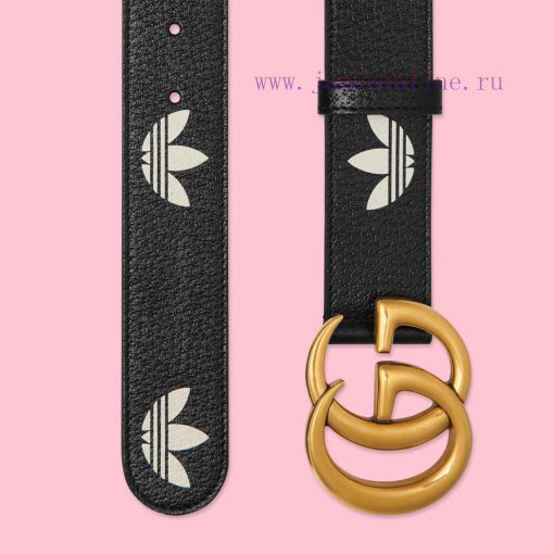 As one of the adidas x Gucci collaboration series, the 4.0cm GUCCI leather belt is adorned w 1iew9jiu - Image 9