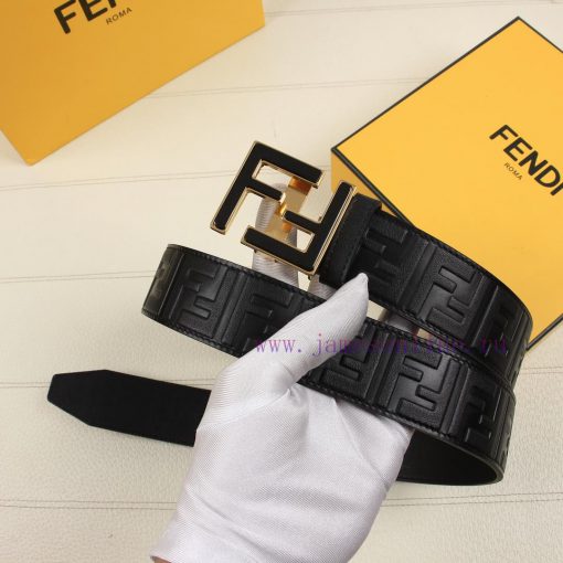 FENDI's 40MM wide logo design with a wide belt, original double-sided FF buckle, imported or luio14ry - Image 8