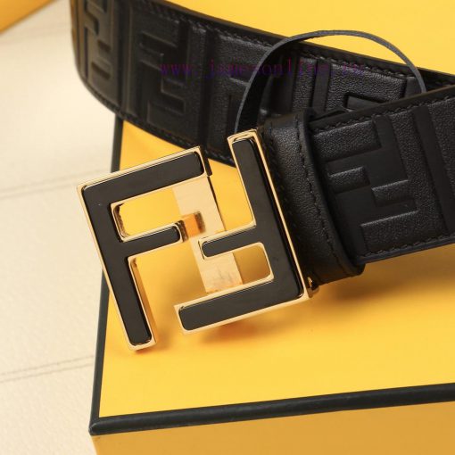 FENDI's 40MM wide logo design with a wide belt, original double-sided FF buckle, imported or 7dgix4cb - Image 3