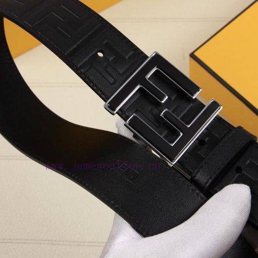 FENDI's 40MM wide logo design with a wide belt, original double-sided FF buckle, imported or oukx9us5 - Image 9