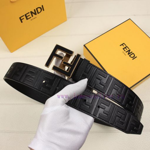 FENDI's 40MM wide logo design with a wide belt, original double-sided FF buckle, imported or 7dgix4cb - Image 6
