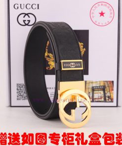 Belt Gucci Gucci double-sidedBelt made of 100% head layer cowhide, rotatable, dual color bel rcehpe38