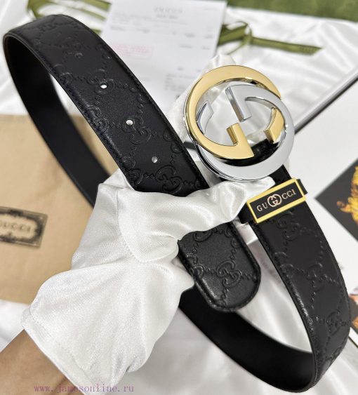 Belt Gucci Gucci️Belt made of 100% head layer cowhide, guaranteed genuine leather, 24k diamo amk3ivvc - Image 8