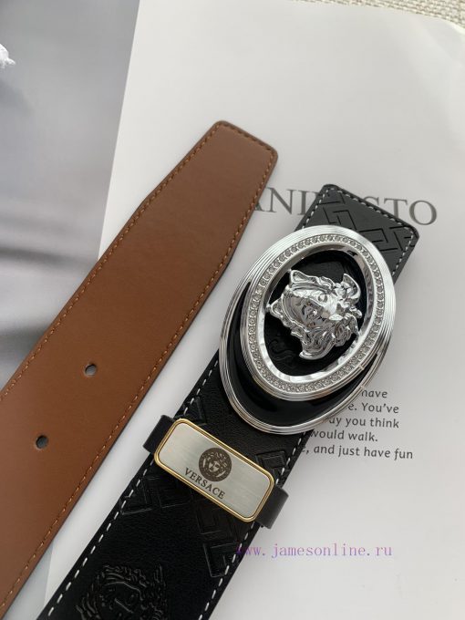 Versace. Versace ️Hanging buckle, classic human head pure copper hanging buckle, photographe 32vperda - Image 9