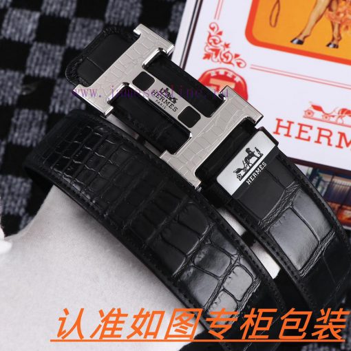 Men's belt HermesMen's leather belt is made of 100% head layer cowhide, ensuring that the 24 zm4m1z54 - Image 4