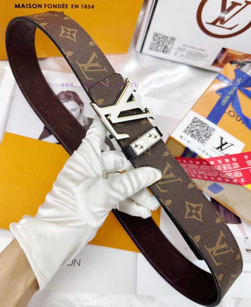 Belt LV Louis Vuitton's top tier replicaThe waistband is made of 100% imported original cowh p94ekt2d - Image 9