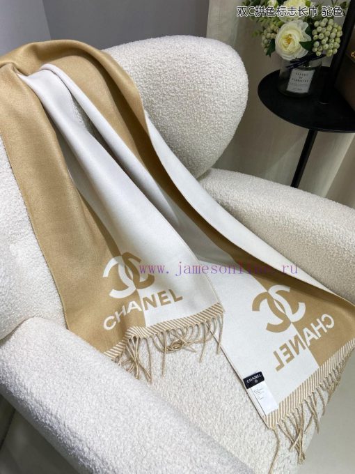 New Beauty Flipped [Tears] The Double C Color blocked Logo Long Scarf, a palace level premiups8yvrj4 - Image 12