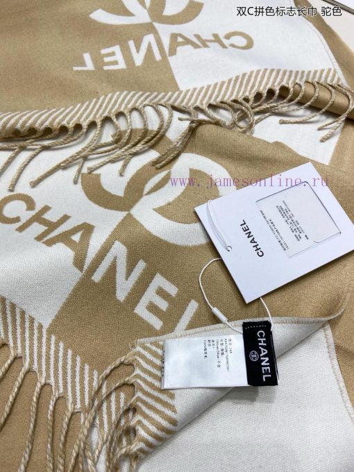 New Beauty Flipped [Tears] The Double C Color blocked Logo Long Scarf, a palace level premiups8yvrj4 - Image 13