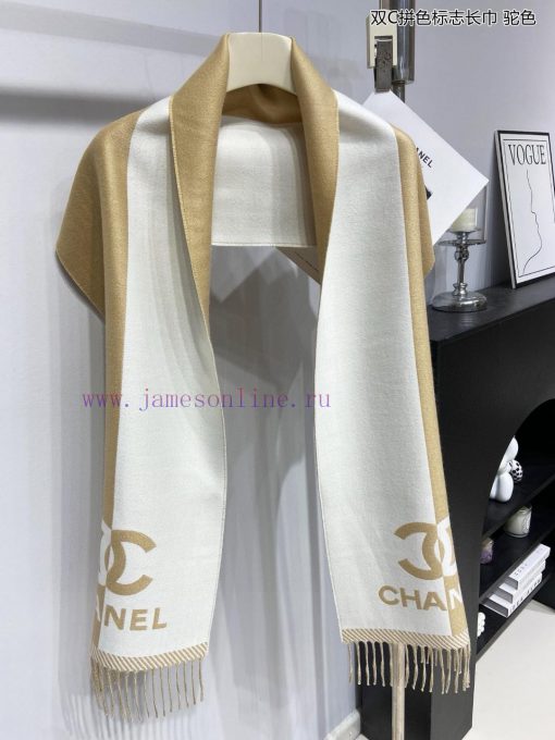 New Beauty Flipped [Tears] The Double C Color blocked Logo Long Scarf, a palace level premiups8yvrj4 - Image 23