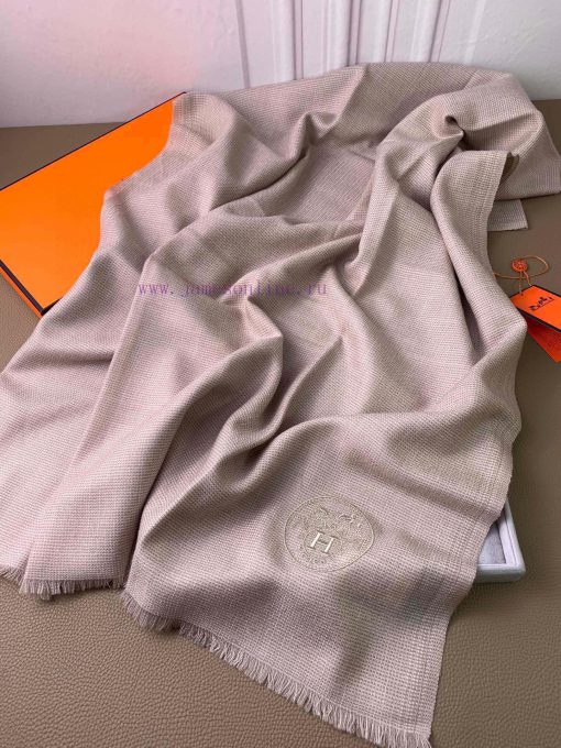 H embroidery cashmere shawl rare Hermes heavyweight rare shawl 19 latest~Super temperament bz9hhsca3 - Image 3