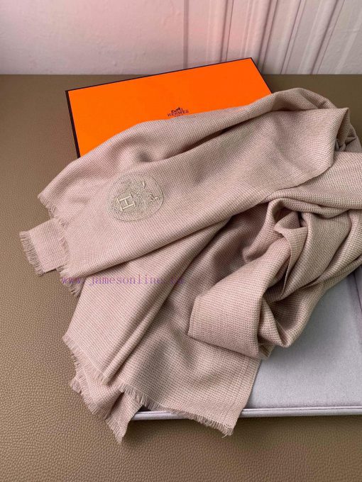 H embroidery cashmere shawl rare Hermes heavyweight rare shawl 19 latest~Super temperament bz9hhsca3 - Image 7