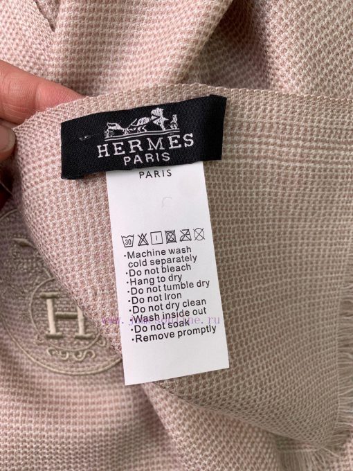 H embroidery cashmere shawl rare Hermes heavyweight rare shawl 19 latest~Super temperament bz9hhsca3 - Image 9