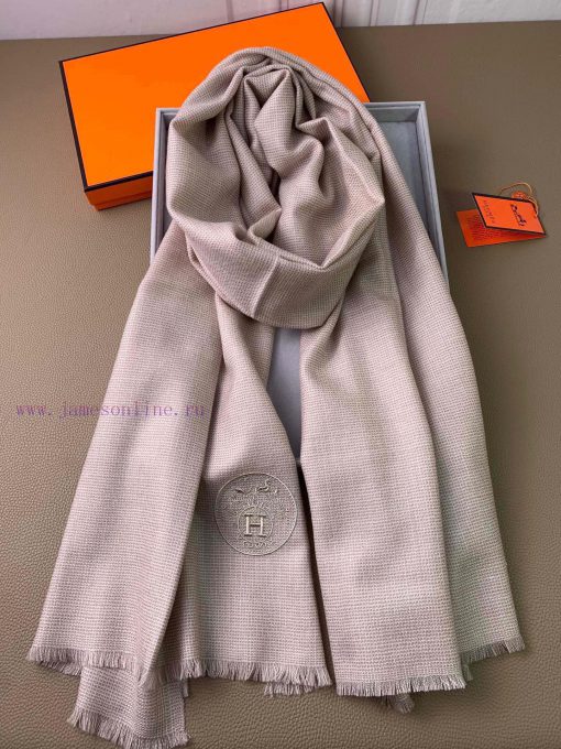 H embroidery cashmere shawl rare Hermes heavyweight rare shawl 19 latest~Super temperament bz9hhsca3 - Image 14