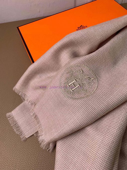 H embroidery cashmere shawl rare Hermes heavyweight rare shawl 19 latest~Super temperament bz9hhsca3 - Image 19