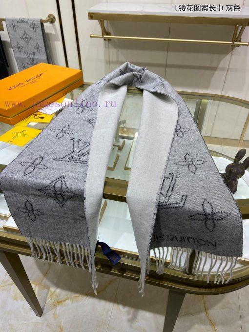 Da Lv Jia L engraved pattern long scarf Mahina Flight Mode scarf. One side is woven with Monp2kameqk - Image 12