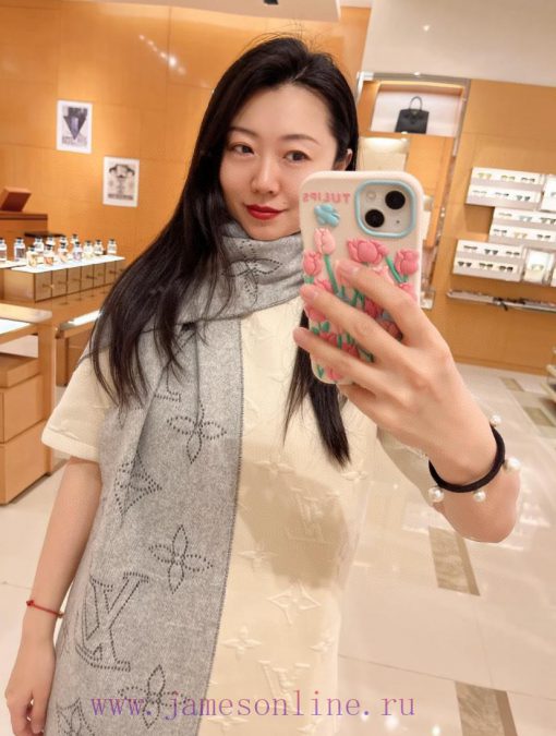 Da Lv Jia L engraved pattern long scarf Mahina Flight Mode scarf. One side is woven with Monp2kameqk - Image 15