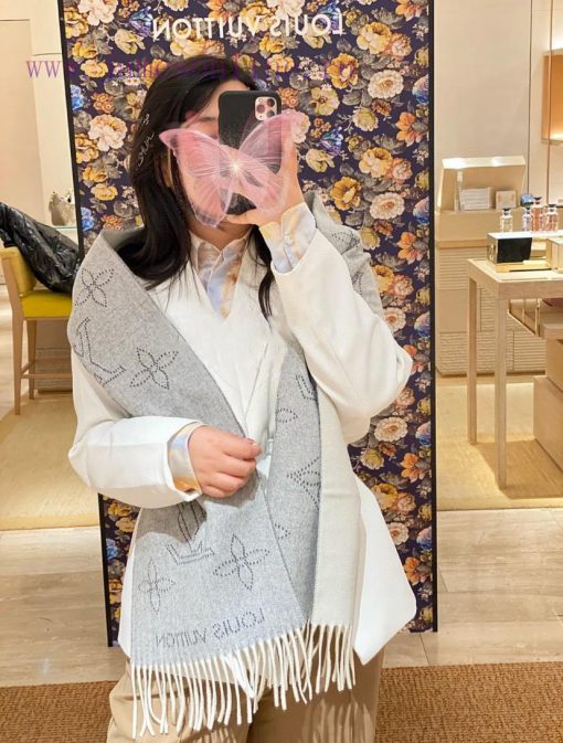 Da Lv Jia L engraved pattern long scarf Mahina Flight Mode scarf. One side is woven with Monp2kameqk - Image 16