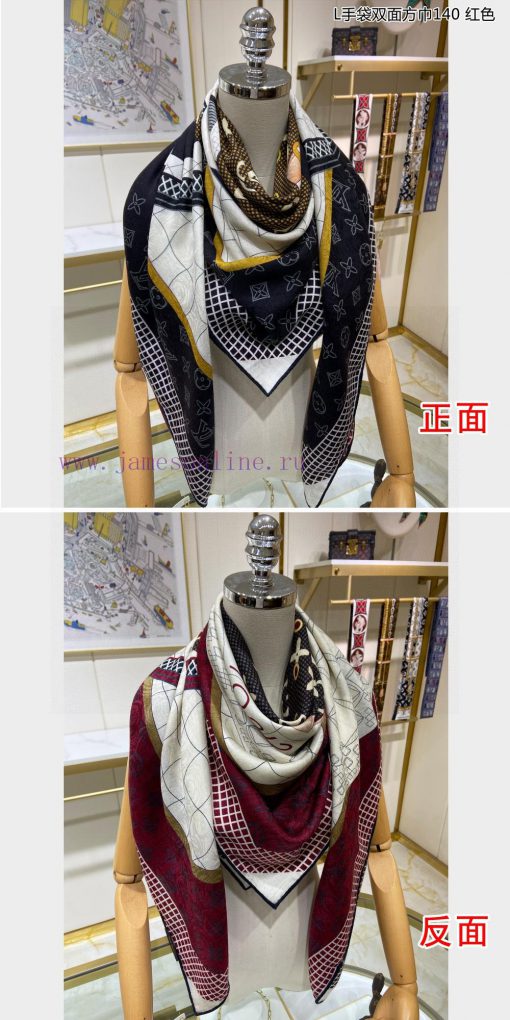 High end customization truly praises the L handbag of Lvjia. The double-sided square scarf wx7fm4d15 - Image 14