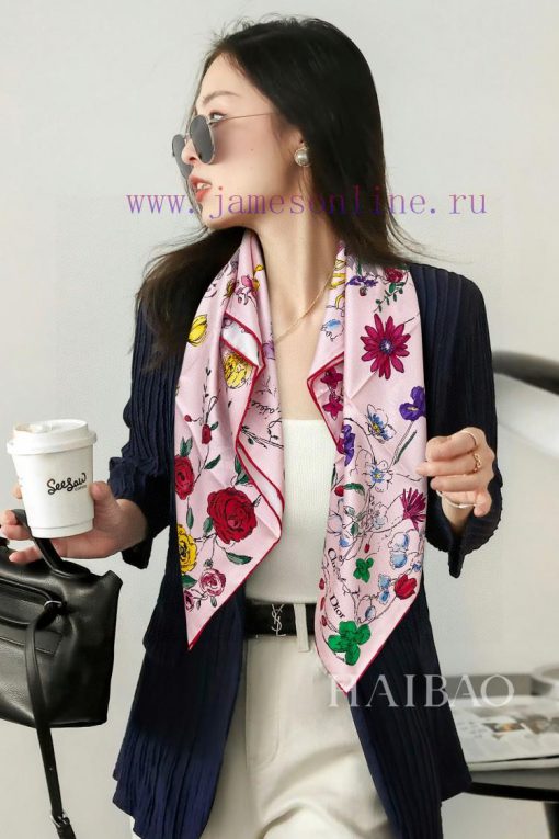 The new Do Home D Flower World 90 Silk Square Scarf is recommended for VIP promotion. You muegbtlc0x - Image 2