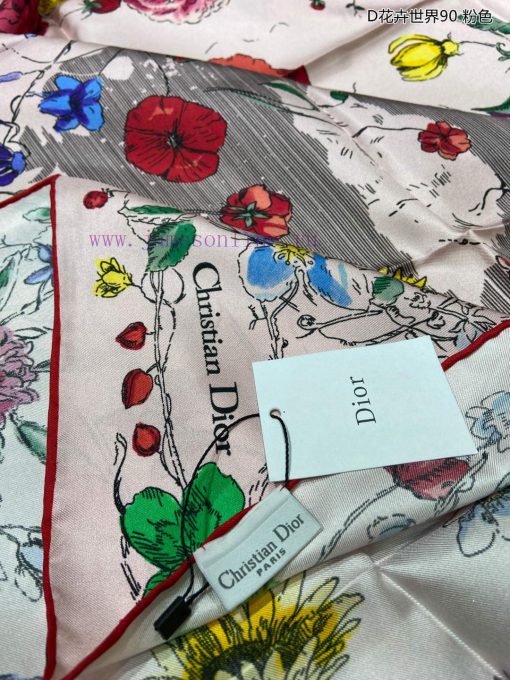 The new Do Home D Flower World 90 Silk Square Scarf is recommended for VIP promotion. You muegbtlc0x - Image 10