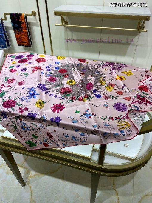 The new Do Home D Flower World 90 Silk Square Scarf is recommended for VIP promotion. You muegbtlc0x - Image 18