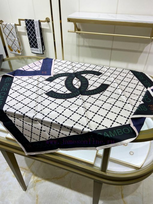 The new Chanel double-sided two tone silk square scarf is highly recommended by VIPs. You musjtg25fh - Image 10