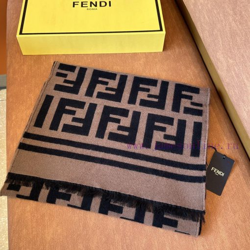 Top notch ‼Fendi The hottest scarf of the year, the vintage FF letter style that the world ima24w9pr - Image 2