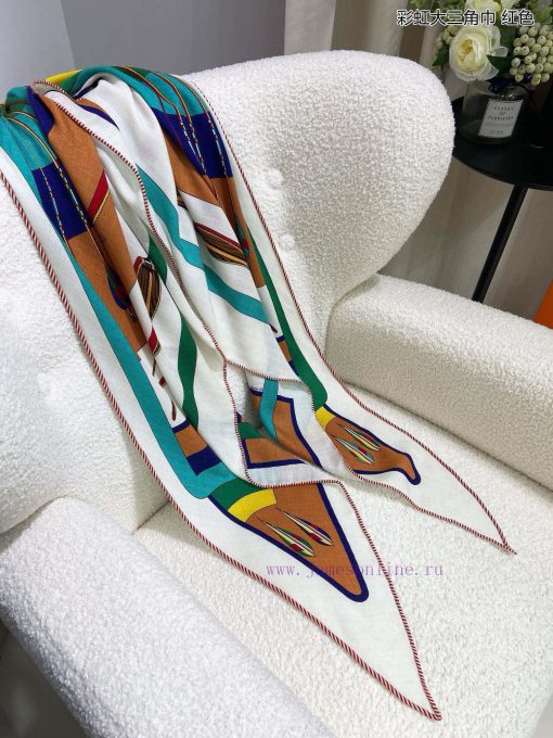 The new top of the line H Home Rainbow Triangle Scarf is a multifunctional triangular scarf p96vyyui - Image 12