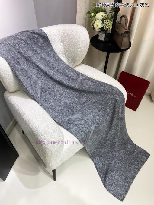 Piana LP Cashew Pattern Cashmere Long Scarf LP Cashmere Family, the new aristocrat in the cagmkl0wil - Image 19