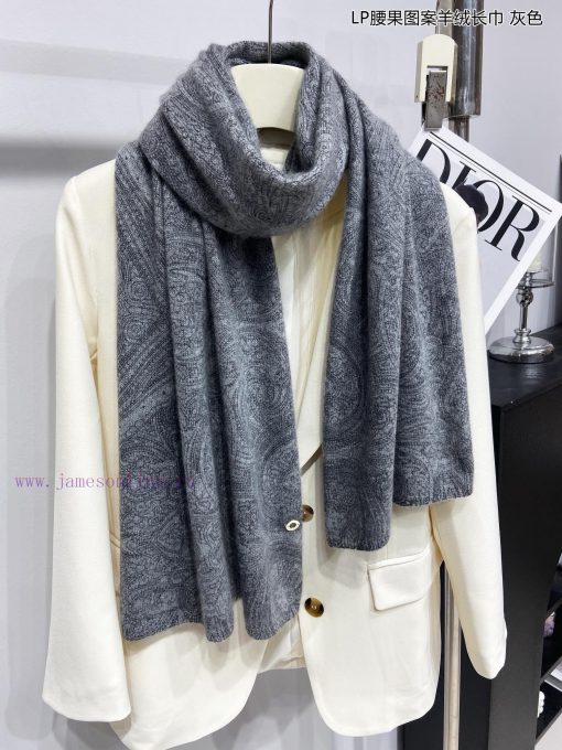 Piana LP Cashew Pattern Cashmere Long Scarf LP Cashmere Family, the new aristocrat in the cagmkl0wil - Image 21