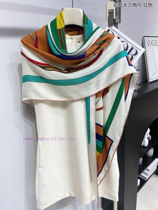 The new top of the line H Home Rainbow Triangle Scarf is a multifunctional triangular scarf p96vyyui - Image 22