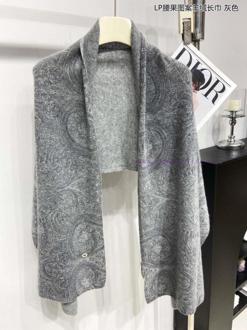 Piana LP Cashew Pattern Cashmere Long Scarf LP Cashmere Family, the new aristocrat in the cagmkl0wil - Image 24